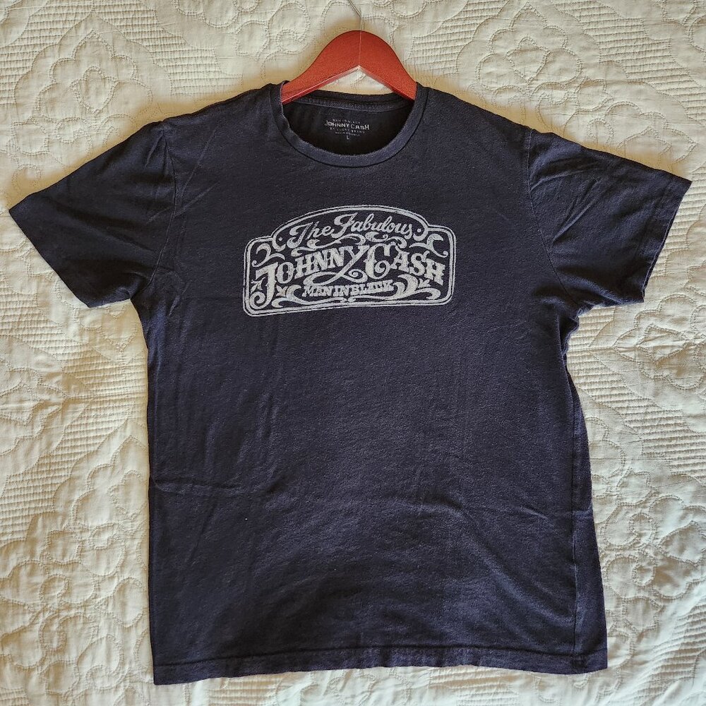 Lucky Brand "Johnny Cash" Tee Men's size LG Black